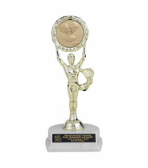 09-3/4 INCH MALE VICTORY TROPHY, HOLDS INSERT