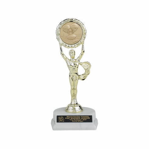 09-3/4 INCH MALE VICTORY TROPHY, HOLDS INSERT