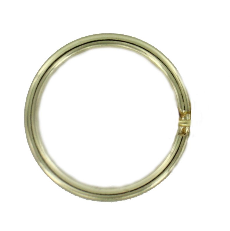 11/16 INCH GOLD SPLIT KEYRING