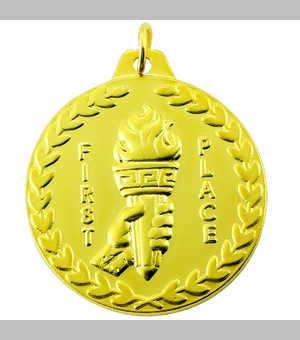 1-1/2 Inch Customizable 1st Place Medal in Gold