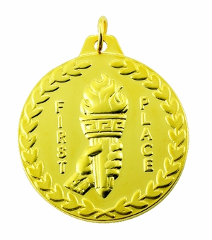 1-1/2 Inch Customizable 1st Place Medal in Gold