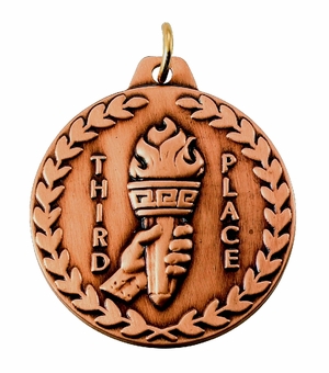1-1/2 Inch Customizable 3rd Place Medal in Bronze