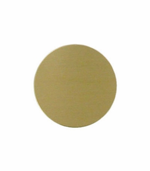 1-1/2 Inch in Diameter Satin Brass Disc