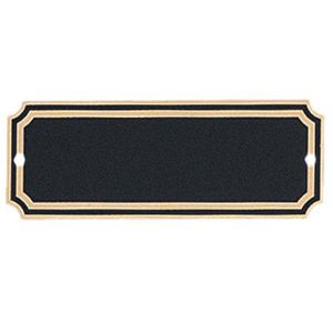 1-1/2 X 4 BRASS SCREENED PLATE