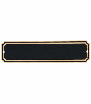 1-1/2 X 6 Inch Black Screened Plate