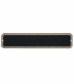 1-1/2 X 8 Inch Black Screened Plate