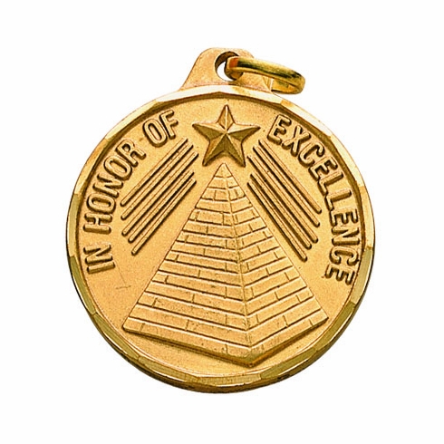 1-1/4 Inch Excellence Medal in Gold