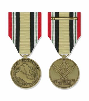 1-1/4 INCH IRAQ CAMPAIGN MILITARY MEDAL