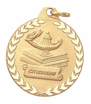 1-1/4 Inch Citizenship Medal in Gold