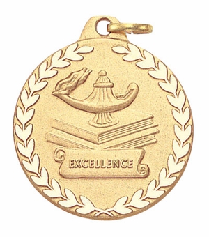 1-1/4 Inch Excellence Medal in Gold