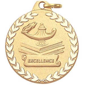 1-1/4 Inch Excellence Medal in Gold