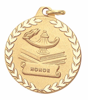 1-1/4 Inch Honor Medal in Gold