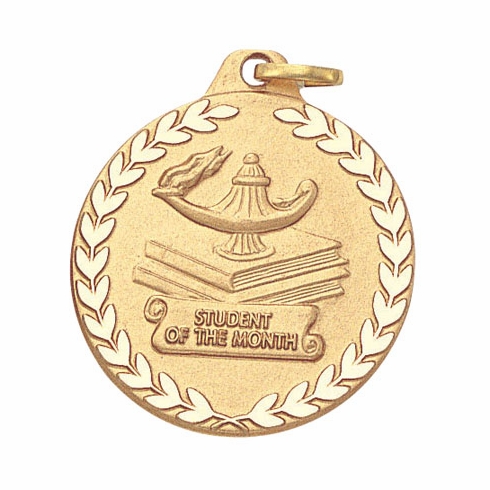 1-1/4 Inch Student of the Month Medal in Gold