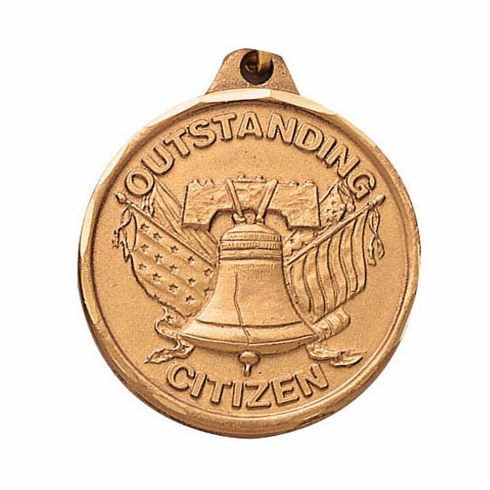 1-1/4 Inch Outstanding Citizen Medal in Gold, Silver, or Bronze