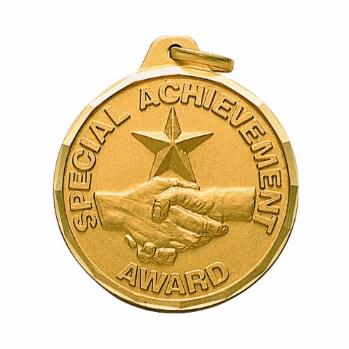 1-1/4 Inch Special Achievement Award Medal in Gold