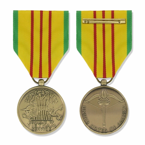 1-1/4 INCH VIETNAM SERVICE MILITARY MEDAL