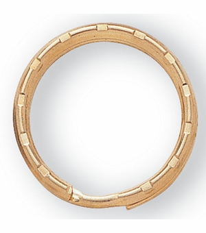 1-1/6 SCALLOPED SPLIT KEYRING
