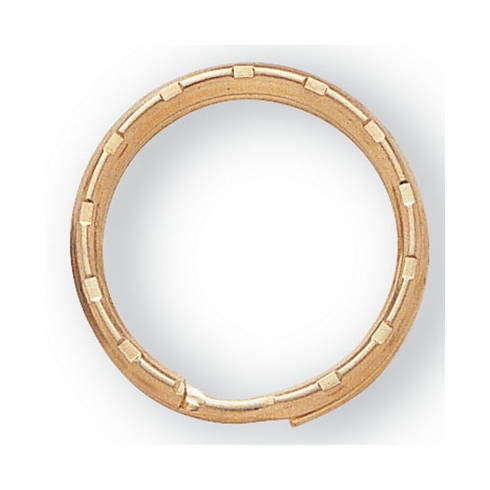 1-1/6 SCALLOPED SPLIT KEYRING