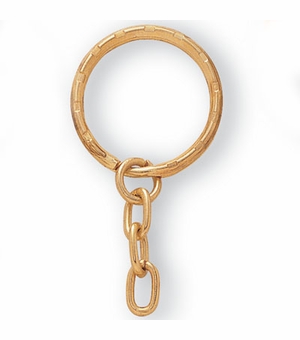 1-1/8 GOLD SPLIT KEYRING,CHAIN