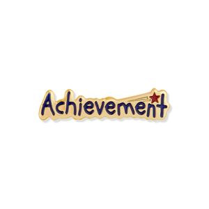 1-1/8 INCH ACHIEVEMENT LAPEL PIN