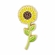 1-1/8 INCH ENAMELED SUNFLOWER PIN