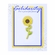 1-1/8 INCH ENAMELED SUNFLOWER PIN