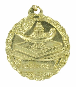 1-1/8 INCH MEDAL, EXCELLENCE