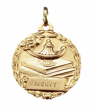 1-1/8 INCH MEDAL, MERIT