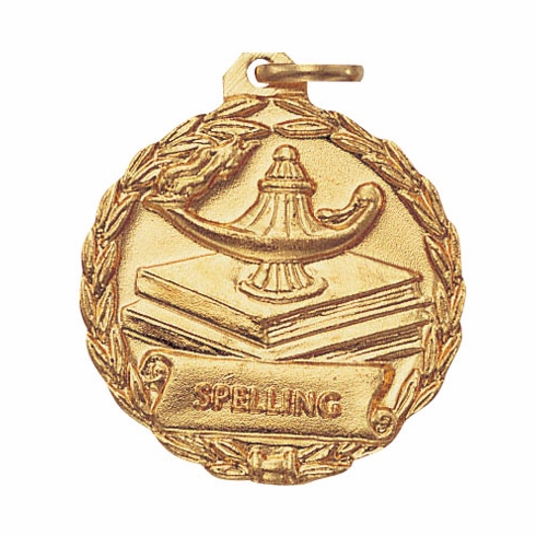 1-1/8 INCH MEDAL, SPELLING