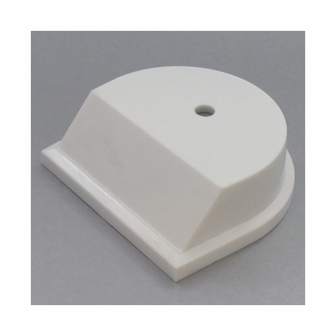 1-1/8 X 3-3/4 X 3-1/2 WHITE PLASTIC BASE
