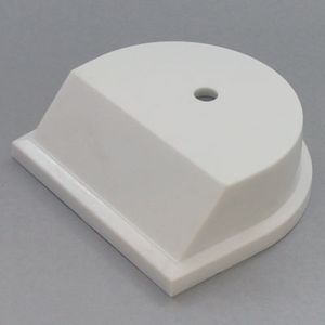 1-1/8 X 3-3/4 X 3-1/2 WHITE PLASTIC BASE