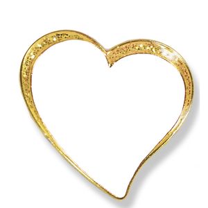 1/2 INCH SPARKLE MODERN WHITE HEART LAPEL PIN