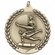 1-3/4 Inch 3D Mens Gymanstic Medal in Brass, Silver, or Bronze with Customizable Back