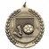 1-3/4 Inch 3D Soccer Medal in Brass, Silver, or Bronze with Customizable Back