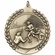 1-3/4 Inch Customizable 3D Football Medal in Brass, Silver, or Bronze.