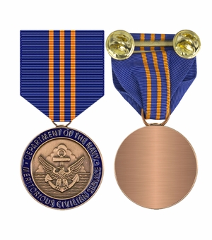 1-3/4 INCH DEPARTMENT OF THE NAVY MERITORIOUS CIVILIAN SERVICE MEDAL