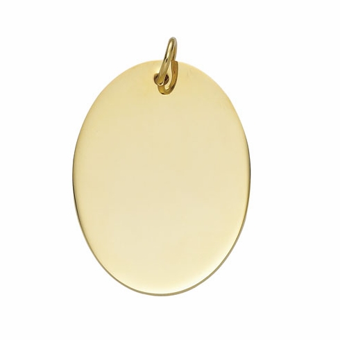1-3/4 Inch in Diameter Customizable Blank Gold Plated Keytag
