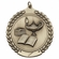 1-3/4 Inch 'Lamp of Knowledge' Themed Customizable 3D Medal in Brass, Silver, or Bronze