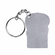1-3/4 INCH NURSES CARE CLIPBOARD AND STETHOSCOPE PEWTER KEY CHAIN