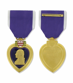 1-3/4 INCH PURPLE HEART MILITARY MEDAL