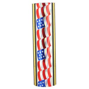 1-3/4 INCH U.S. FLAG ROUND PLASTIC COLUMN