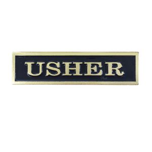 1-3/4 X 7/16 INCH USHER LAPEL PIN