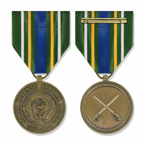1-3/8 INCH KOREAN DEFENSE SERVICE MILITARY MEDAL