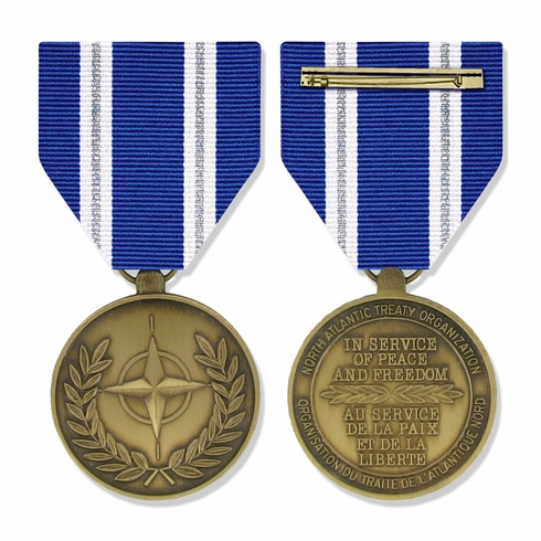 1-3/8 INCH NATO NON-ARTICLE 5 MEDAL FOR AFGHANISTAN