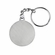 1-5/8 INCH DRAMA  MASKS ANTIQUE PEWTER ENAMELED KEY CHAIN