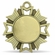 1-7/8 INCH STARBURST MEDAL ANTIQUE GOLD FINISH