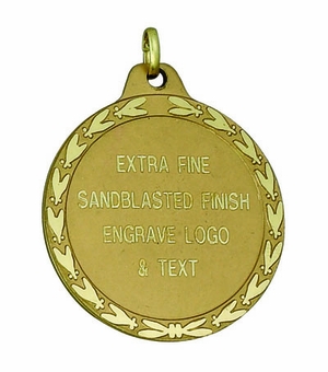 1-9/16  INCH DIE STRUCK MEDAL FOR ENGRAVING OR HOLDS 1 INCH INSERT