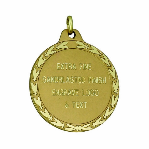 1-9/16  INCH DIE STRUCK MEDAL FOR ENGRAVING OR HOLDS 1 INCH INSERT