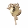 1 INCH 24K GOLD PLATED ROSE PIN