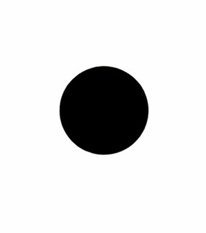 1 Inch in Diameter Black Brass Disc